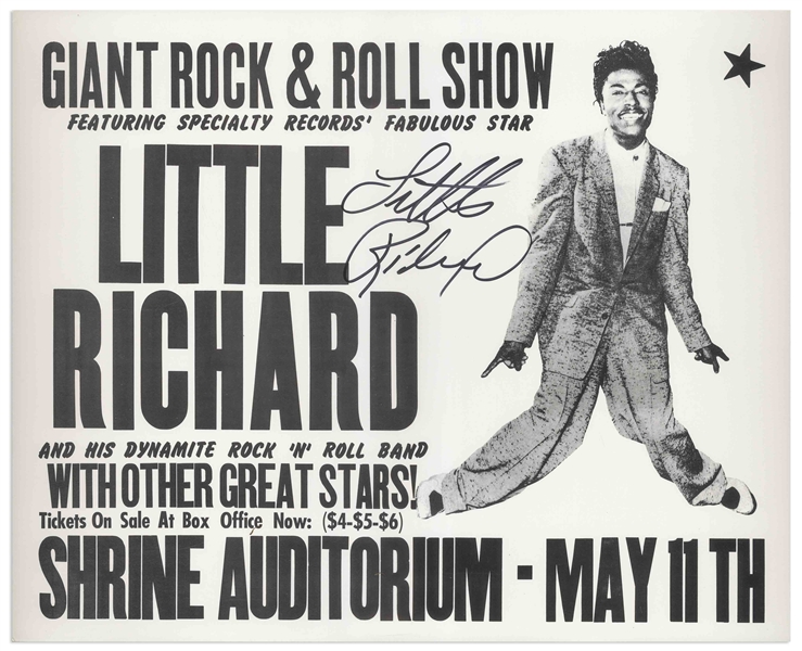 Little Richard Signed Concert Poster